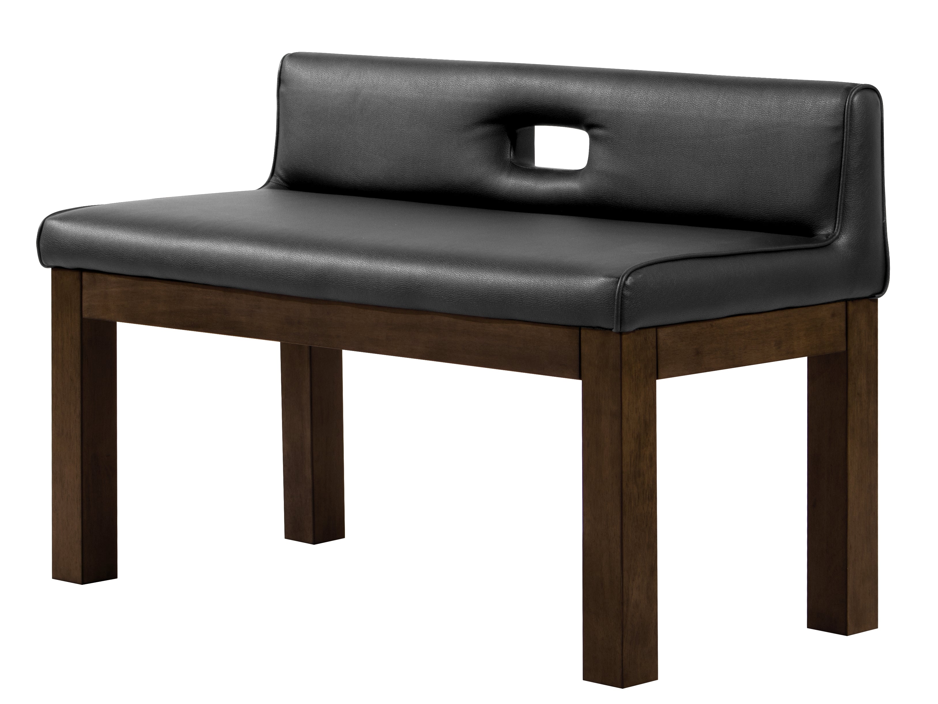 Legacy Billiards Baylor Backed Dining Bench in Nutmeg Finish