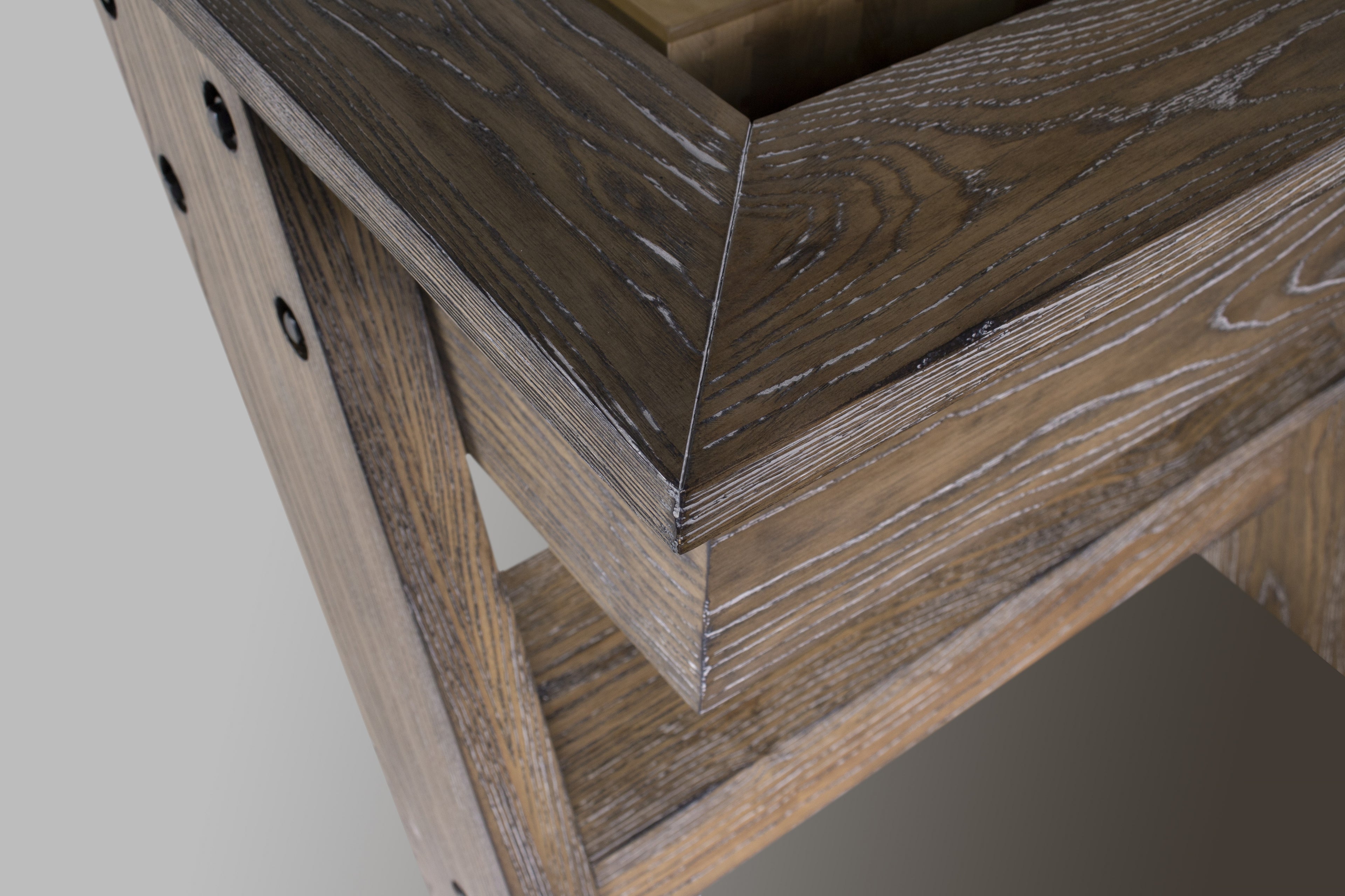 Legacy Billiards 14 Ft Barren Shuffleboard Corner Closeup