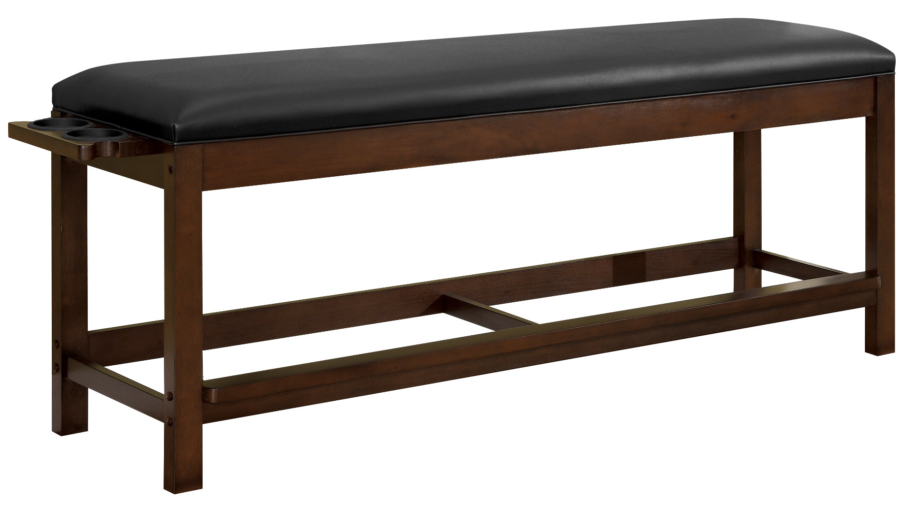 Legacy Billiards Classic Backless Storage Bench in Nutmeg Finish