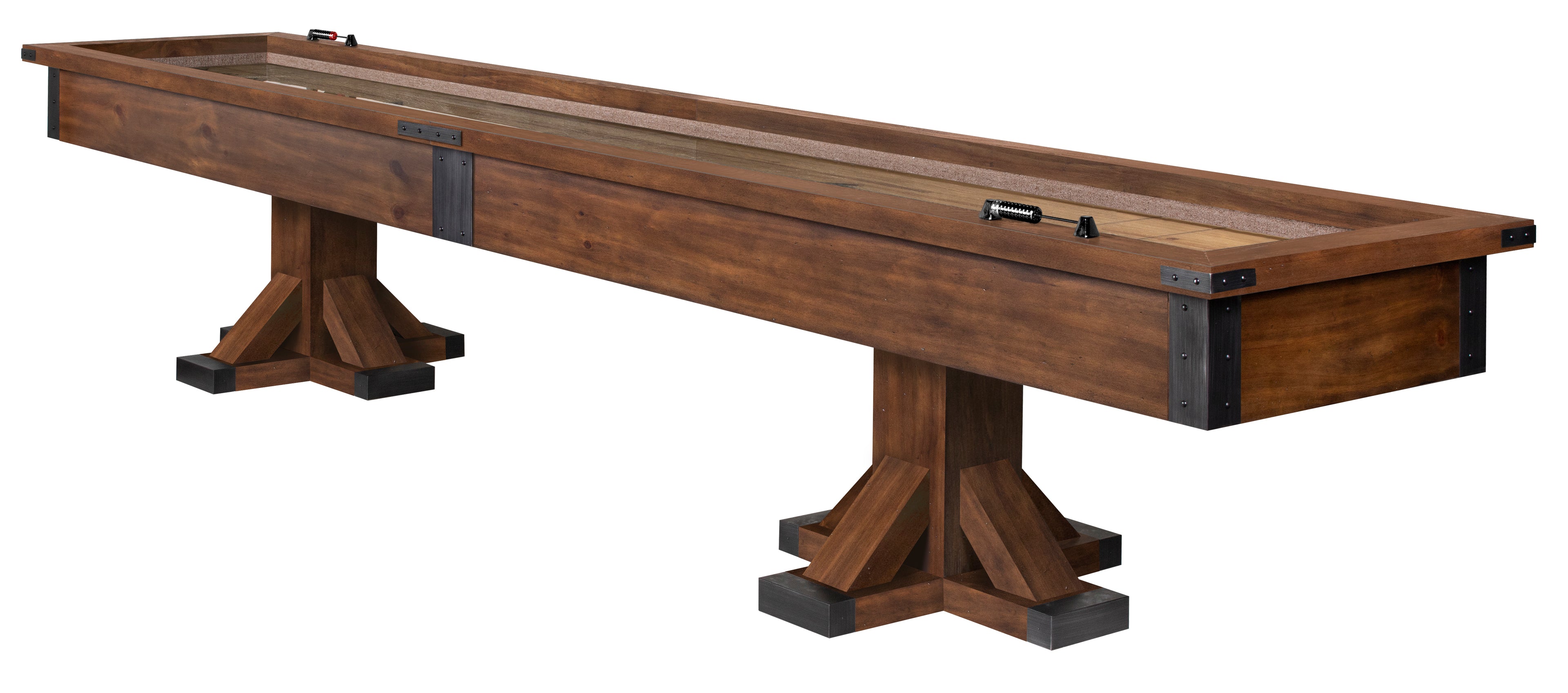 Legacy Billiards 14 Ft Harpeth Shuffleboard in Gunshot Finish