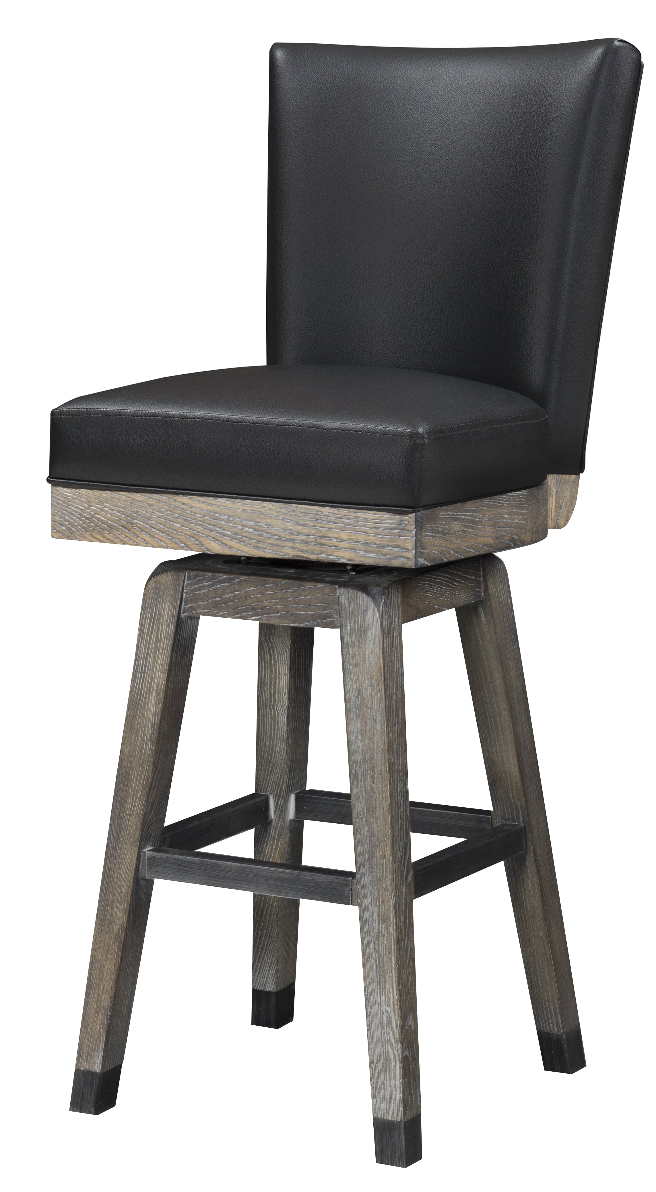 Legacy Billiards Harpeth Flex Back Barstool in Smoke Finish