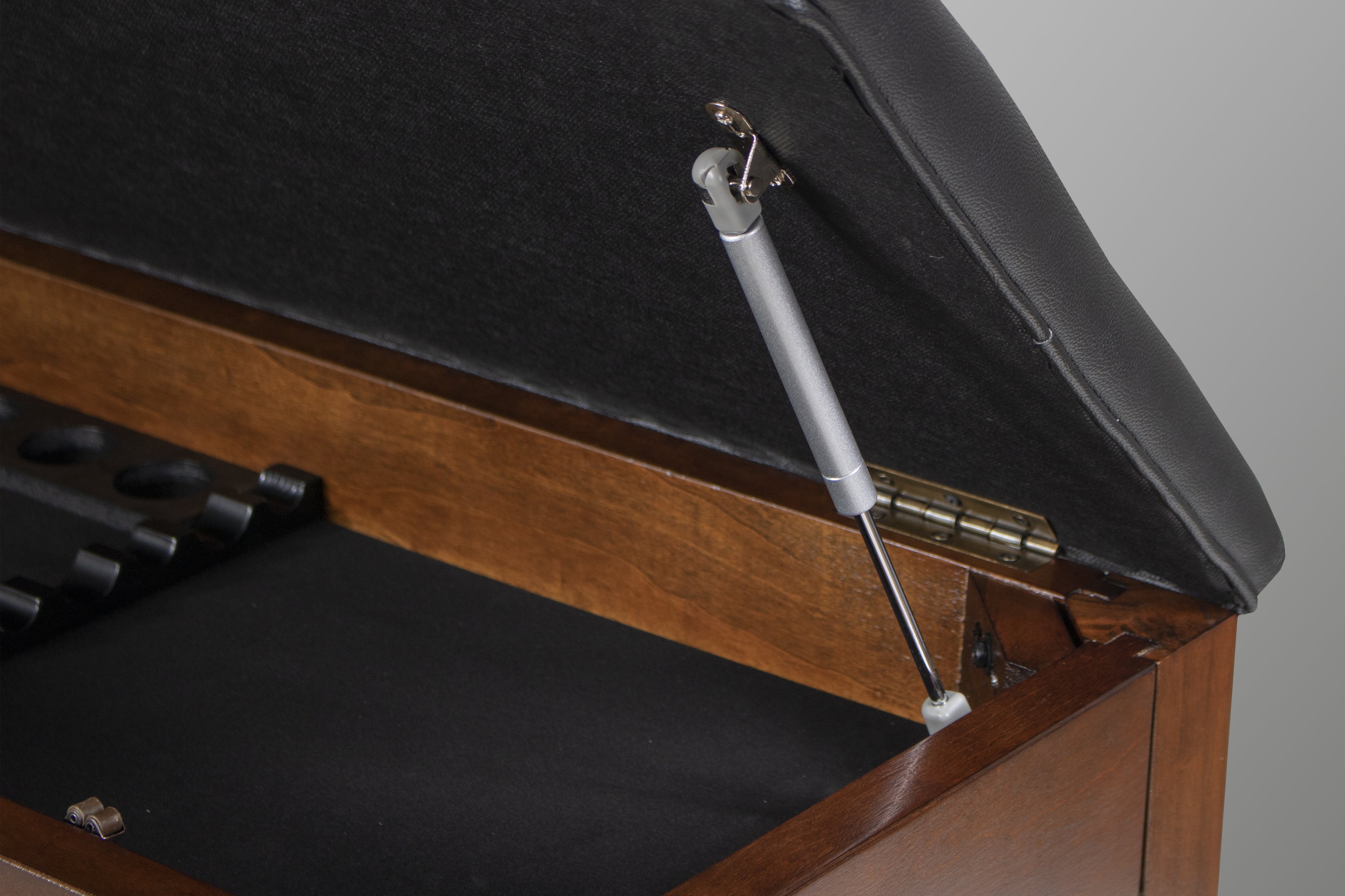 Legacy Billiards Baylor Dining Storage Bench Shock Closeup