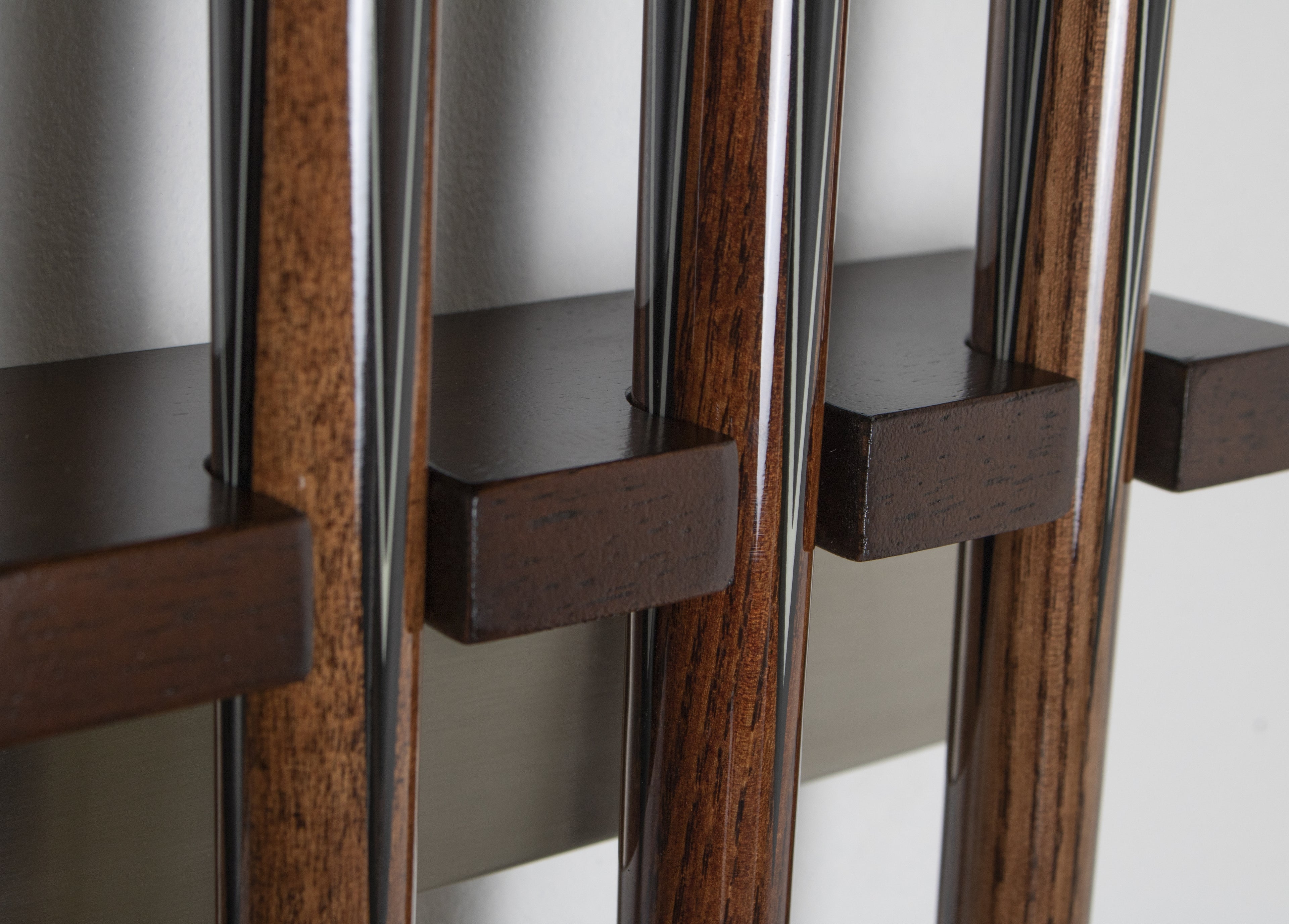 Legacy Billiards Vera Wall Cue Rack Closeup