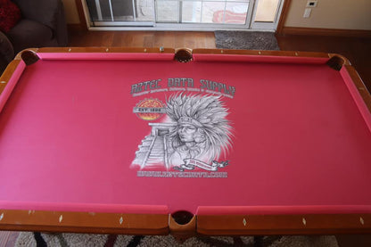 Custom Printed Pool Table Cloth - Company Logo