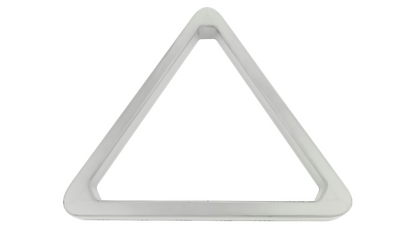 Legacy Billiards 8 Ball Triangle Pool Ball Rack in Frost White Finish