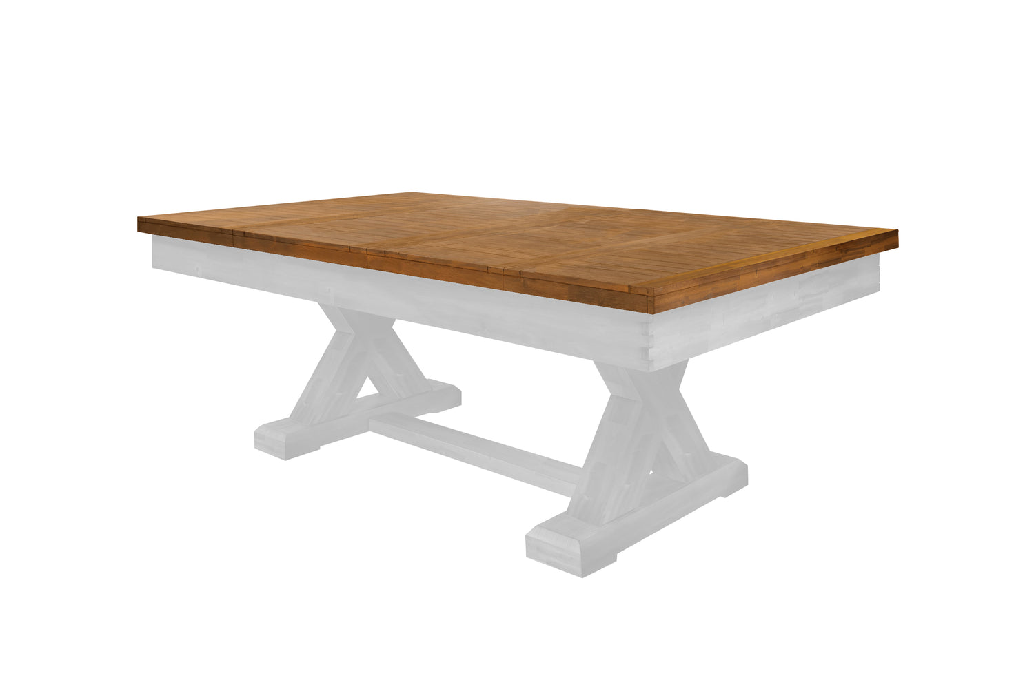 Legacy Billiards 8 Ft Outdoor Dining Top in Natural Acacia Finish