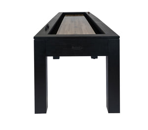 Legacy Billiards Baylor 12' Shuffleboard in Raven Finish End View