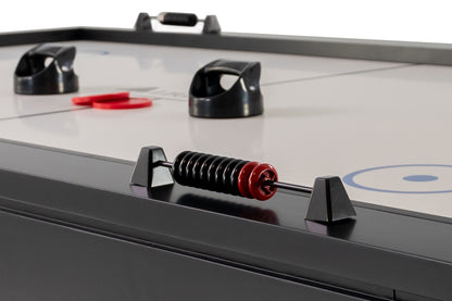 Legacy Billiards Baylor Air Hockey Table in Raven Finish - Abacus Scorer Closeup