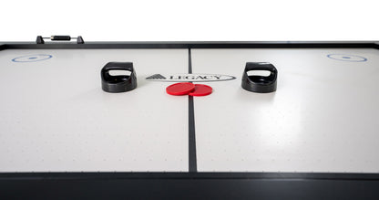 Legacy Billiards Baylor Air Hockey Table in Raven Finish - Playfield Closeup