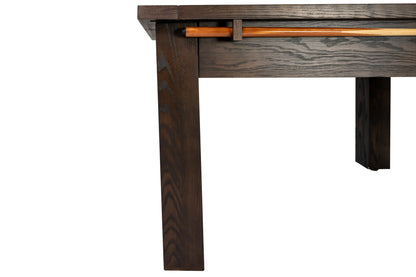 Legacy Billiards Baylor Bumper Pool Table in Whiskey Barrel Finish - Leg Closeup
