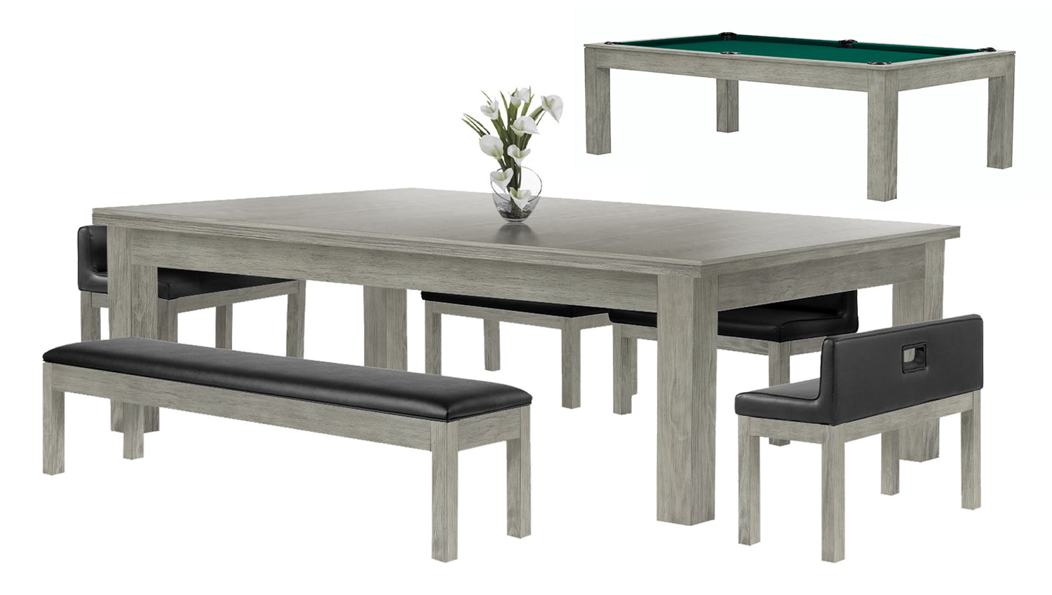 FINISH-Ash Grey Indoor-CLOTH-Traditional Green (Napped)