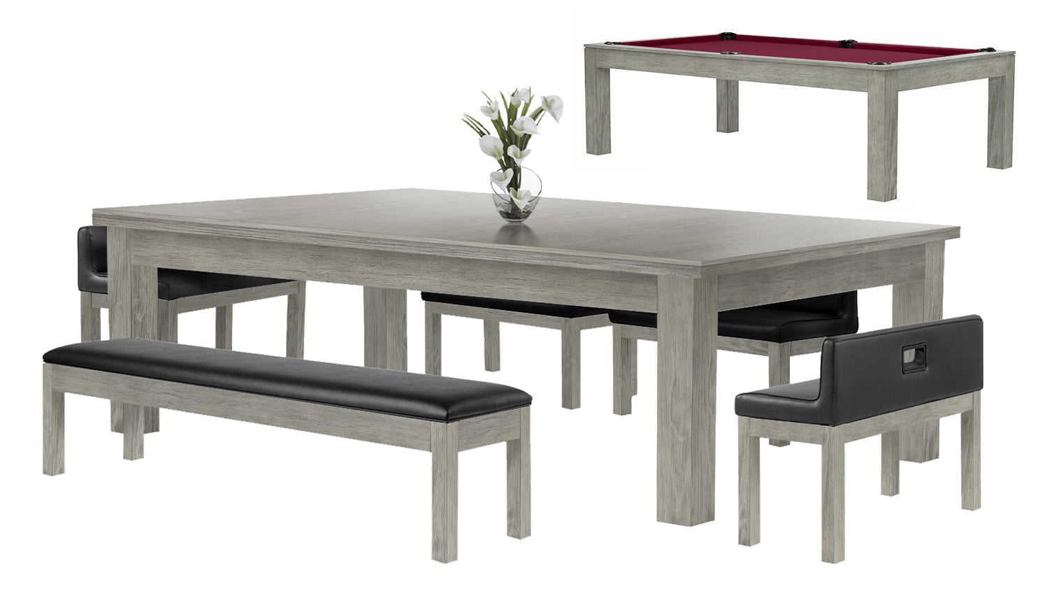 FINISH-Ash Grey Indoor-CLOTH-Wine (Worsted)