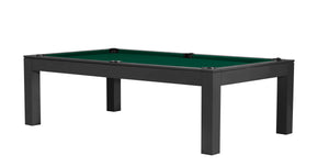 Legacy Billiards 8 Ft Baylor II Pool Table in Raven Finish with Dark Green Cloth
