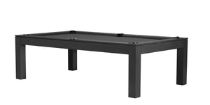 Legacy Billiards 8 Ft Baylor II Pool Table in Raven Finish with Grey Cloth