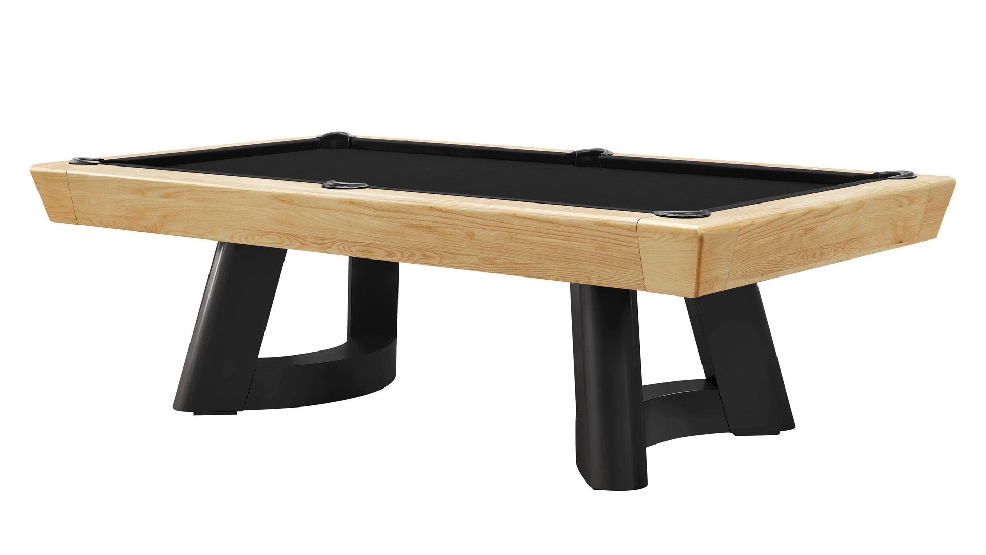 Legacy Billiards Caney Pool Table in Honey Ash Finish with Black Cloth - Primary Image