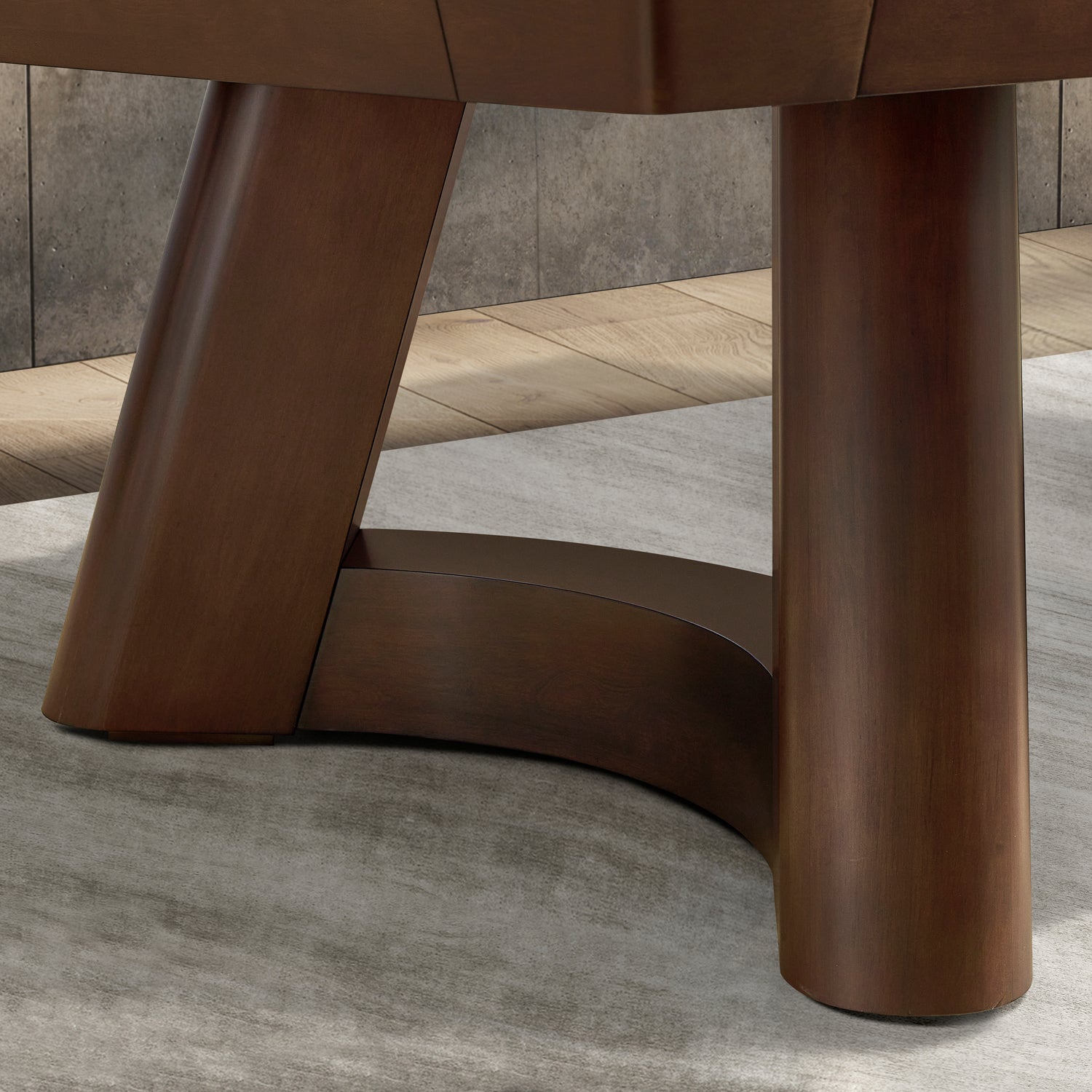 Legacy Billiards Caney Pool Table in Nutmeg Finish Leg Closeup