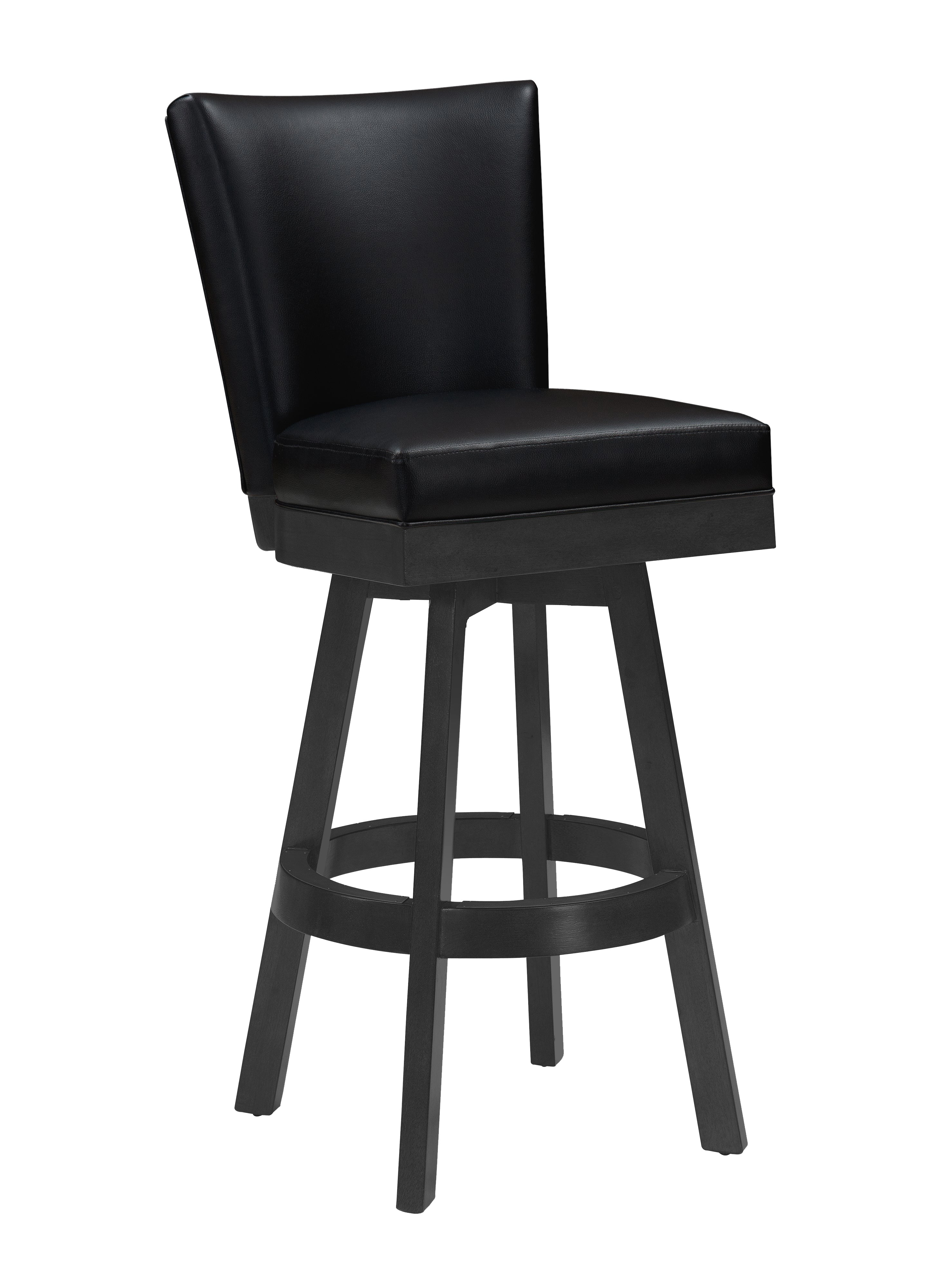 Legacy Billiards Classic Flex Back Barstool in Raven Finish