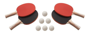 Legacy Billiards Classic Table Tennis Play Kit with 4 Paddles and 6 Balls