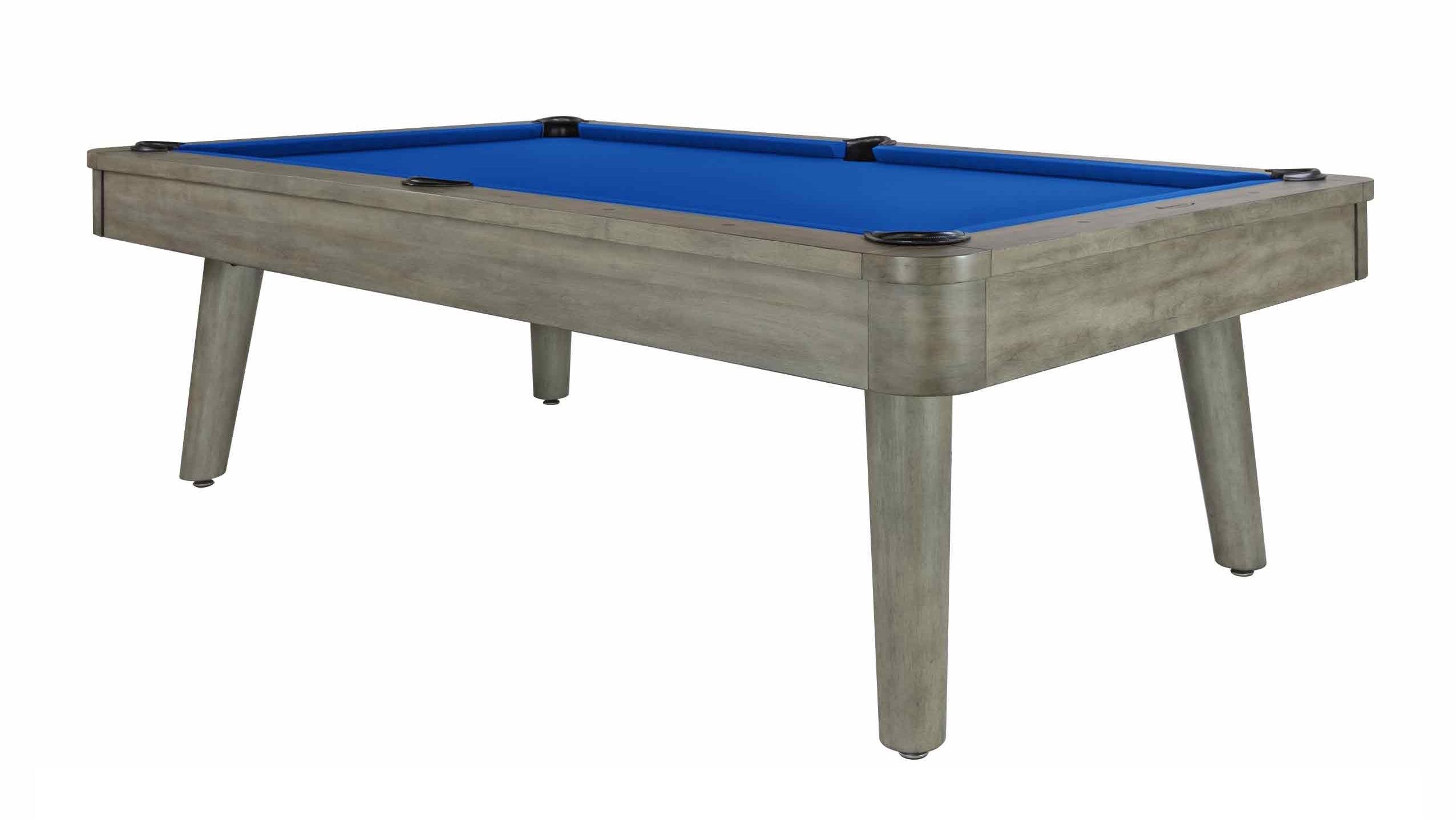Legacy Billiards Collins Pool Table in Overcast Finish with Euro Blue Cloth - Primary Image