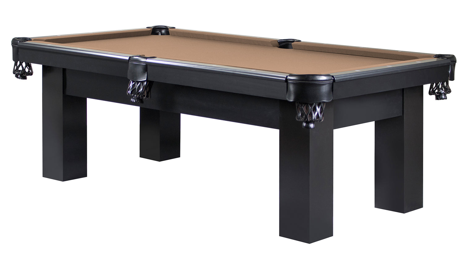Legacy Billiards Colt Pool Table in Raven Finish with Desert Cloth - Primary Image