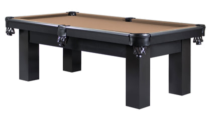 Legacy Billiards Colt Pool Table in Raven Finish with Desert Cloth - Primary Image