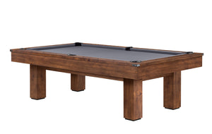 Legacy Billiards Colt II Pool Table in Gunshot Finish with Grey Cloth