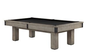 Legacy Billiards Colt II Pool Table in Overcast Finish with Black Cloth