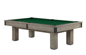 Legacy Billiards Colt II Pool Table in Overcast Finish with Dark Green Cloth