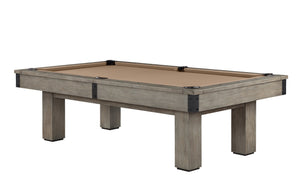 Legacy Billiards Colt II Pool Table in Overcast Finish with Desert Cloth