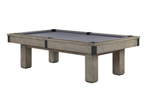 Legacy Billiards Colt II Pool Table in Overcast Finish with Grey Cloth