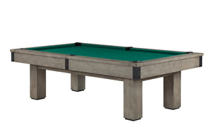 Legacy Billiards Colt II Pool Table in Overcast Finish with Traditional Green Cloth