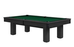 Legacy Billiards Colt II Pool Table in Raven Finish with Dark Green Cloth