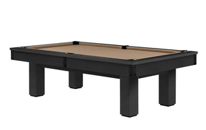 Legacy Billiards Colt II Pool Table in Raven Finish with Desert Cloth