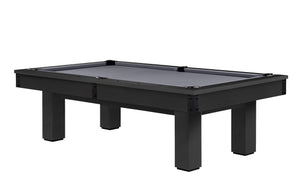 Legacy Billiards Colt II Pool Table in Raven Finish with Grey Cloth