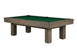 Legacy Billiards Colt II Pool Table in Smoke Finish with Dark Green Cloth