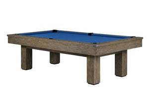 Legacy Billiards Colt II Pool Table in Smoke Finish with Euro Blue Cloth