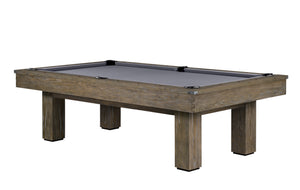 Legacy Billiards Colt II Pool Table in Smoke Finish with Grey Cloth
