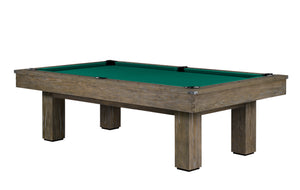 Legacy Billiards Colt II Pool Table in Smoke Finish with Traditional Green Cloth