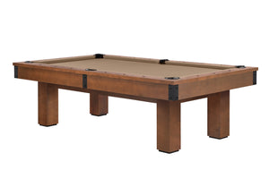 Legacy Billiards Colt II Pool Table in Walnut Finish with Desert Cloth