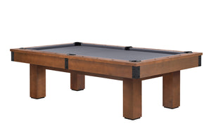 Legacy Billiards Colt II Pool Table in Walnut Finish with Grey Cloth