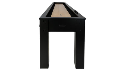 Legacy Billiards Colt 12 Foot Shuffleboard in Raven Finish - End View