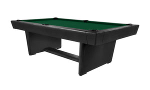 Legacy Billiards Conasauga 8 Ft Pool Table in Raven Finish with Dark Green Cloth