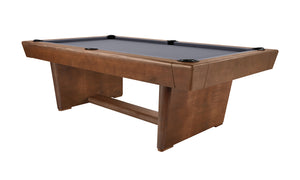 Legacy Billiards Conasauga 8 Ft Pool Table in Walnut Finish with Grey Cloth