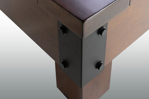 Legacy Billiards Colt II Pool Table in Nutmeg Finish - Corner Closeup