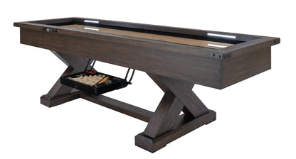 Legacy Billiards Cumberland 9 Ft Shuffleboard in Whiskey Barrel Finish - Primary Image