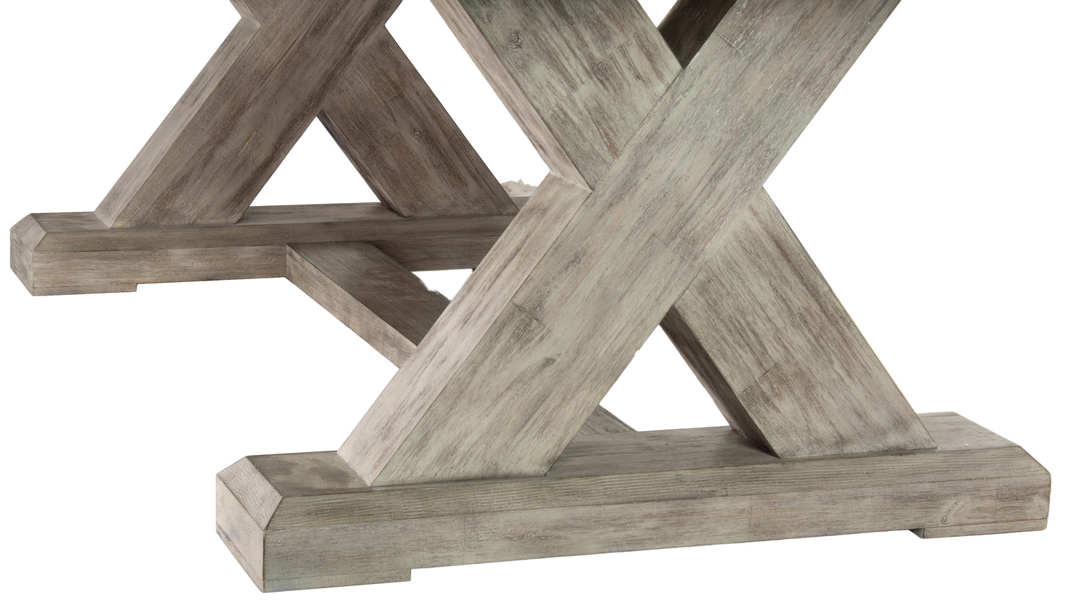 Legacy Billiards 7 Ft Cumberland Outdoor Pool Table in Ash Grey Finish with Jockey Red Outdoor Cloth - Legs Closeup