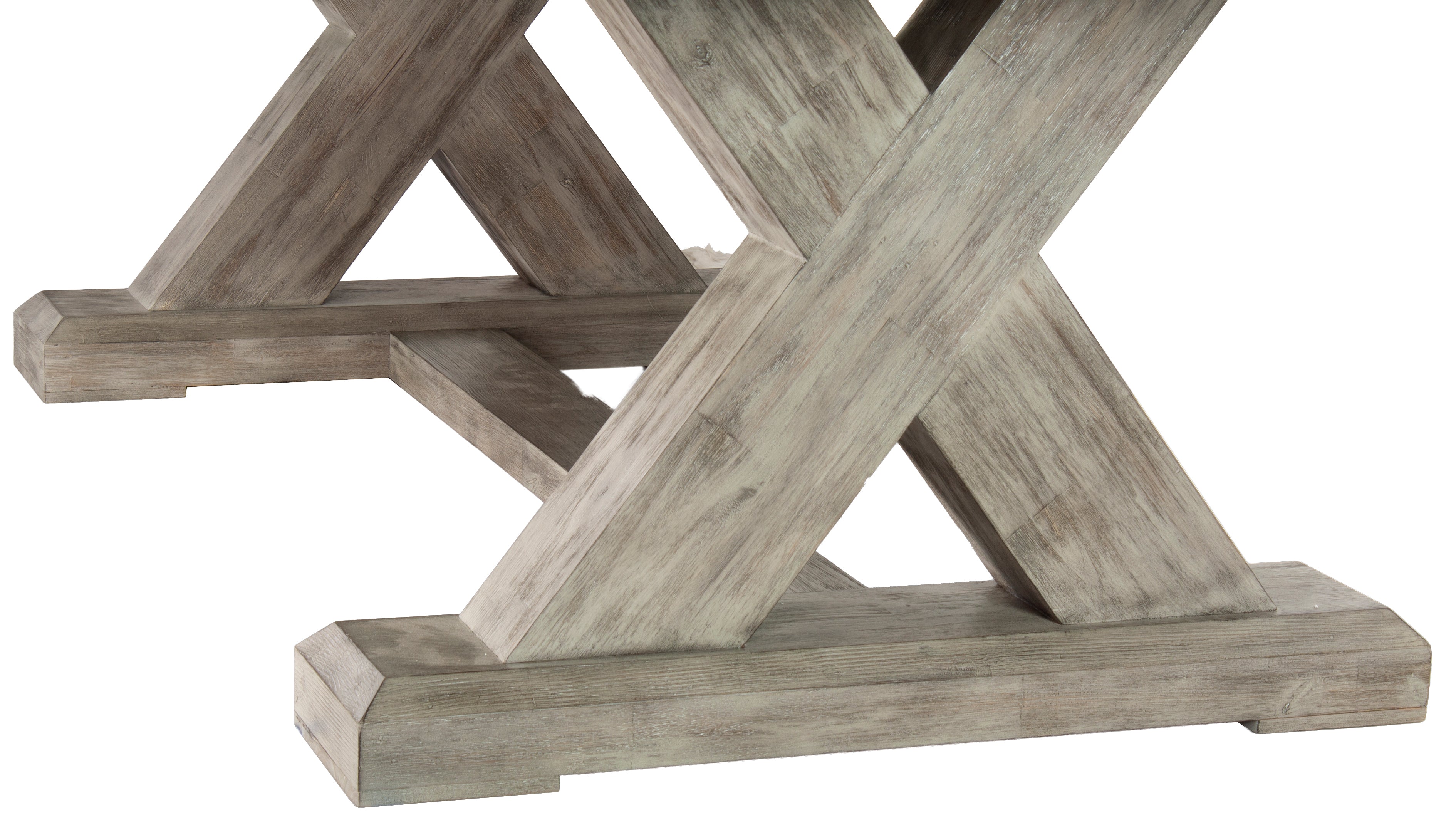 Legacy Billiards 7 Ft Cumberland Outdoor Pool Table in Ash Grey Finish with Jockey Red Outdoor Cloth - Legs Closeup