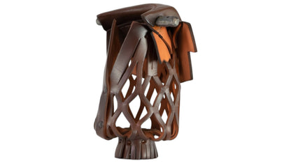 Legacy Billiards External Pool Table Pocket in Brown - Side View