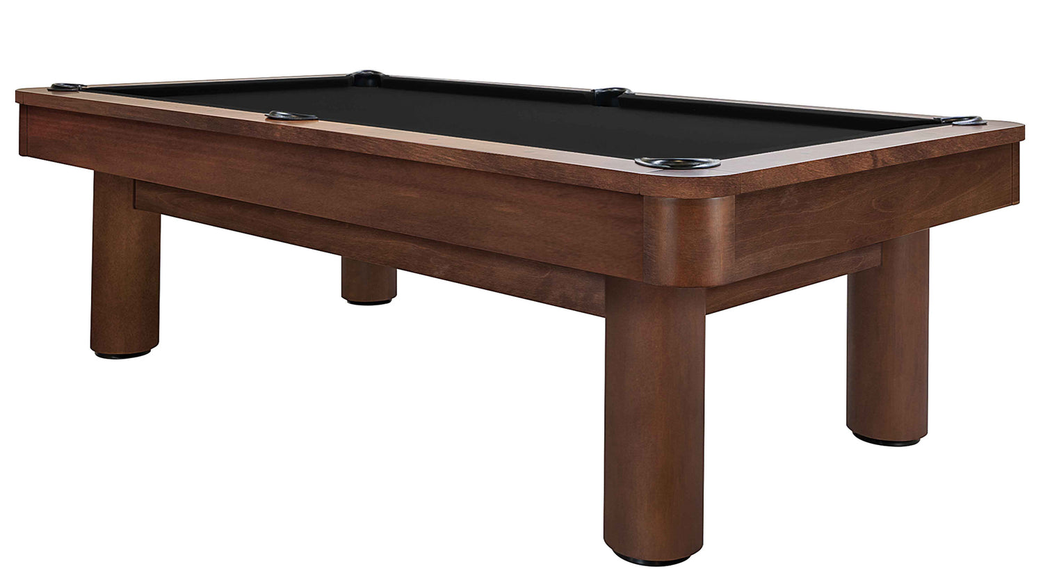 Legacy Billiards Dillard Pool Table in Nutmeg Finish with Black Cloth - Primary Image