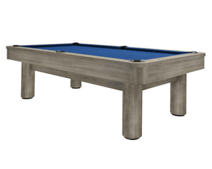 Legacy Billiards Dillard 7 Ft Pool Table in Overcast Finish with Euro Blue Cloth